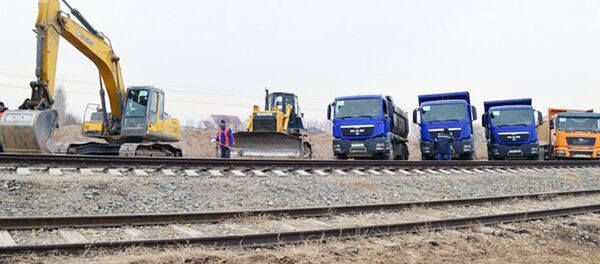 Строительство ж/д линии Ургенч — Хива Строительство ж/д линии Ургенч — Хива - Sputnik Узбекистан