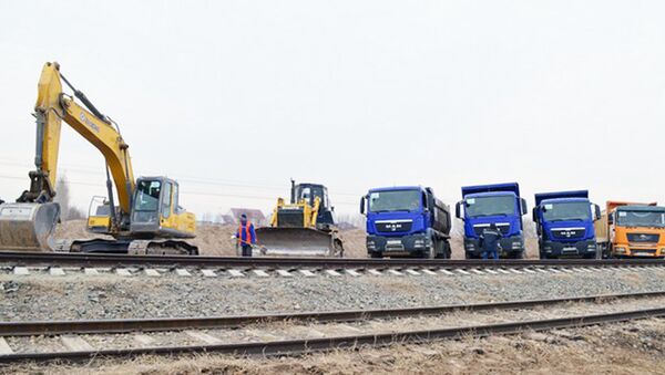 Строительство ж/д линии Ургенч — Хива - Sputnik Узбекистан