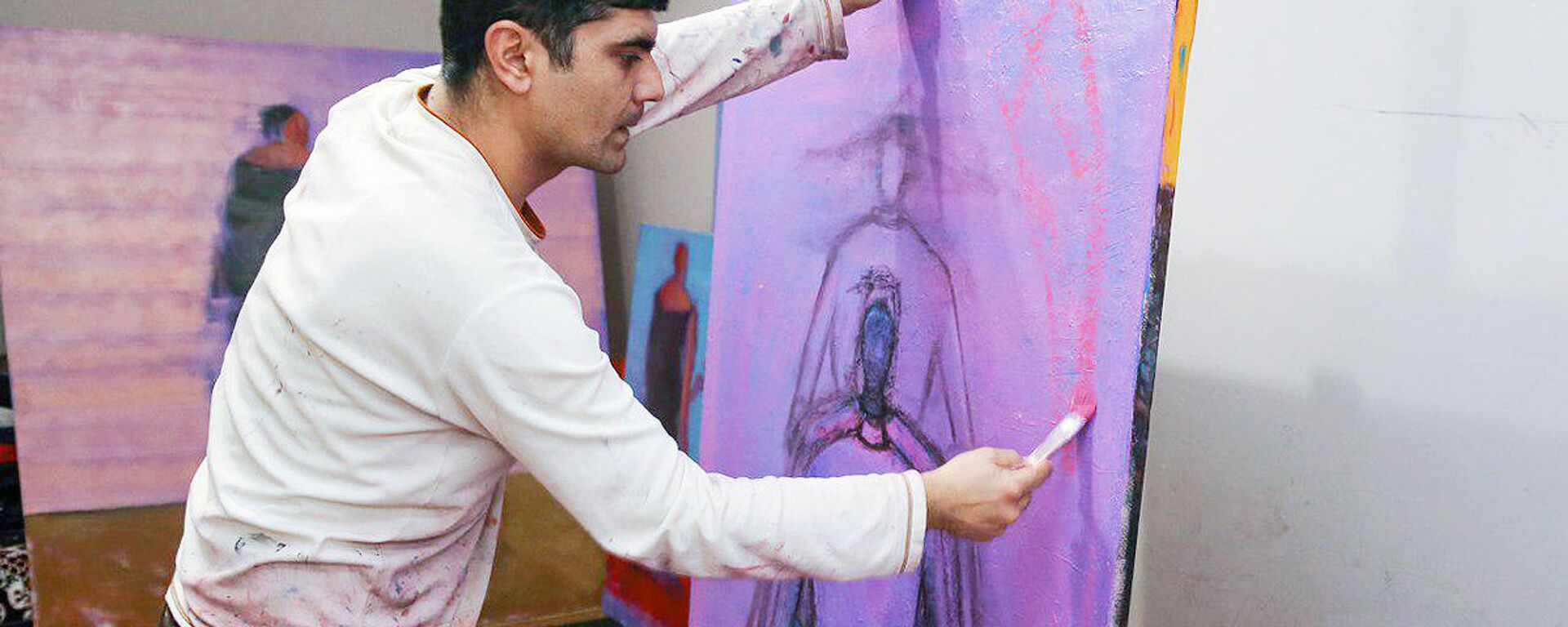 Художник Санджар Джаббаров Художник Санджар Джаббаров - Sputnik Узбекистан, 1920, 06.01.2026