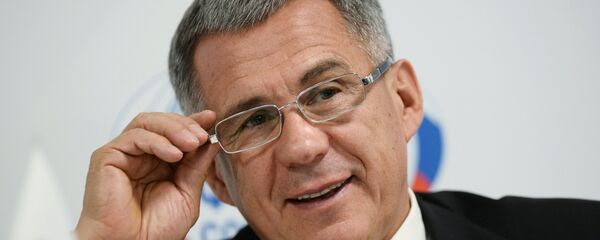 Президент Татарстана Рустам Минниханов Президент Татарстана Рустам Минниханов - Sputnik Ўзбекистон