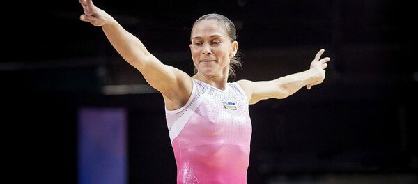 Гимнастикачи Оксана Чусовитина Гимнастикачи Оксана Чусовитина - Sputnik Ўзбекистон