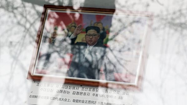 Фотография Ким Чен Ына в Посольстве Северной Кореи в Китае - Sputnik Узбекистан