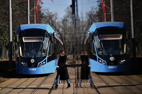 Новые российские трамваи Витязь-М - Sputnik Узбекистан