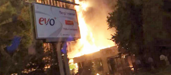 Пожар в Ташкенте Пожар в Ташкенте - Sputnik Узбекистан