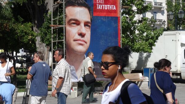 Предвыборные плакаты в Афинах - Sputnik Узбекистан