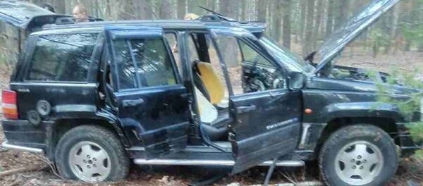 Джип, на котором совершался прорыв Белорусско-украинской границы - Sputnik Узбекистан