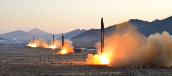 Запуск ракет в Севереной Корее - Sputnik Узбекистан