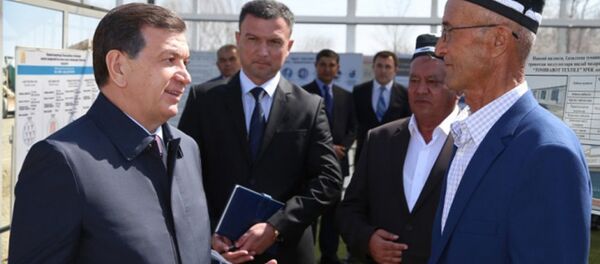 Шавкат Мирзиёев Навоий вилоятида - Sputnik Ўзбекистон