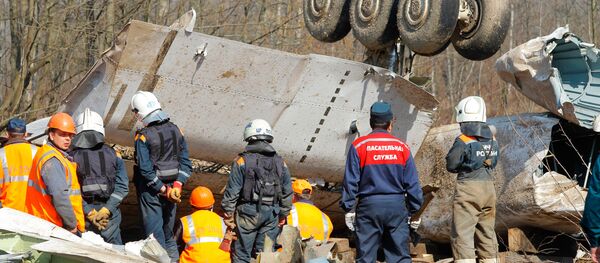 На месте авиакатастрофы под Смоленском. На месте авиакатастрофы под Смоленском. - Sputnik Узбекистан