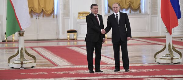 Президент РФ В. Путин встретился с президентом Узбекистана Ш. Мирзиеевым - Sputnik Узбекистан