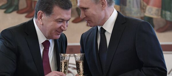 Президент РФ В. Путин встретился с президентом Узбекистана Ш. Мирзиеевым Президент РФ В. Путин встретился с президентом Узбекистана Ш. Мирзиеевым - Sputnik Ўзбекистон