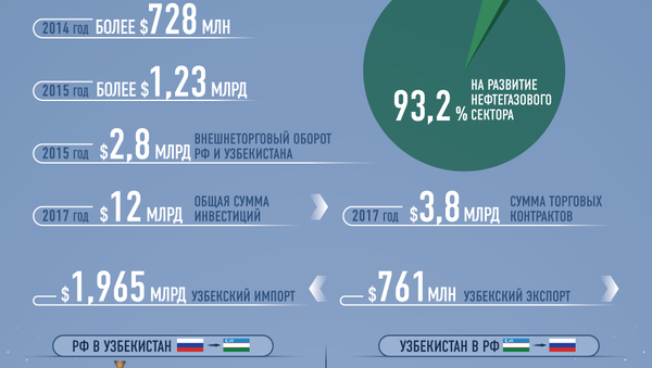 Сотрудничество Узбекистана и РФ в цифрах - Sputnik Узбекистан