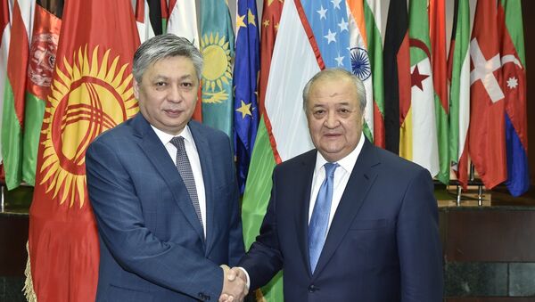 Встреча Абдулазиза Камилова с министром иностранных дел Кыргызстана Эрланом Абдылдаевым - Sputnik Узбекистан