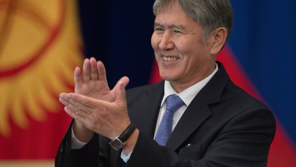 Qirg‘iziston prezidenti Almazbek Atambayev. - Sputnik O‘zbekiston