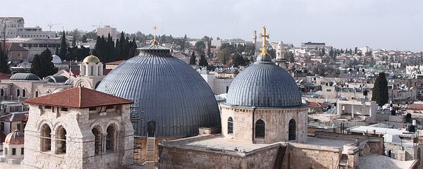 Храм Гроба Господня в Иерусалиме Храм Гроба Господня в Иерусалиме - Sputnik Ўзбекистон