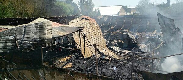 В Ташкенте сгорел цех по производству мебели - Sputnik Узбекистан