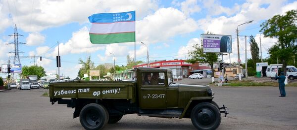 Марш автоколонны посвященный 9 Мая Марш автоколонны посвященный 9 Мая - Sputnik Ўзбекистон