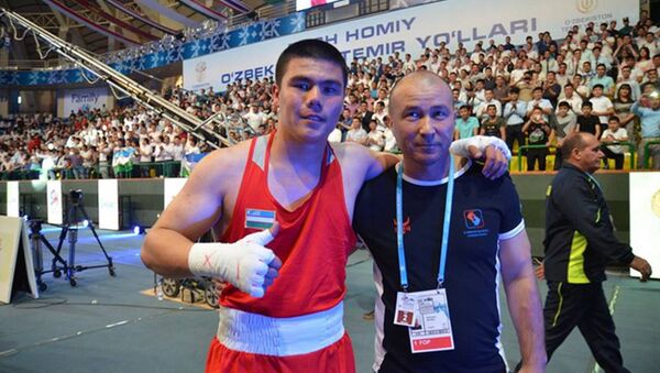 Третий день соревнований Континентального чемпионата Азии по боксу среди мужчин - Sputnik Ўзбекистон