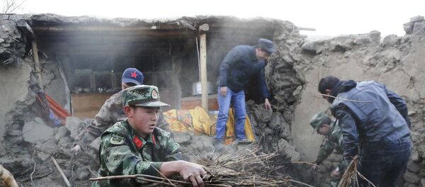 Землетрясение в Китае Землетрясение в Китае - Sputnik Узбекистан