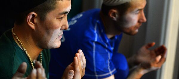 Праздник Курбан-Байрам в Московской Соборной мечети Праздник Курбан-Байрам в Московской Соборной мечети - Sputnik Узбекистан