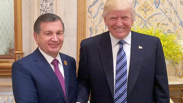 Prezidentы Uzbekistana i SSHA - Shavkat Mirziyoyev i Donald Tramp - Sputnik Oʻzbekiston