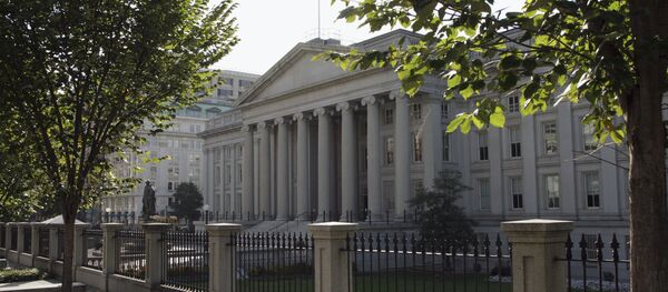 Здание министерства финансов США в Вашингтоне Здание министерства финансов США в Вашингтоне - Sputnik Ўзбекистон