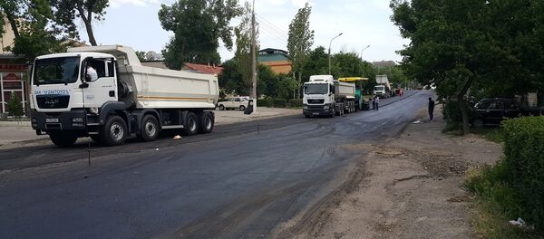 Ремонт дороги в Ташкенте Ремонт дороги в Ташкенте - Sputnik Ўзбекистон