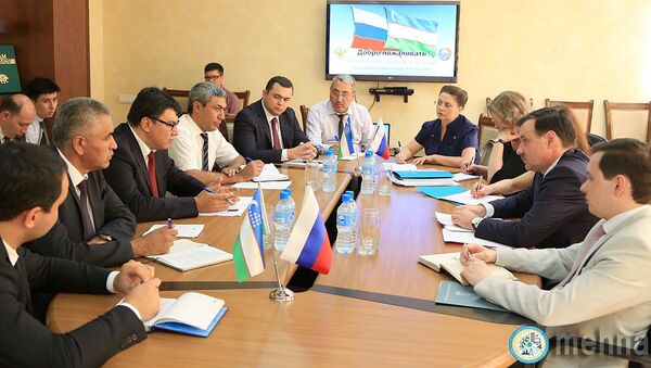 Встреча в Министерстве занятости и трудовых отношений РУз с делегацией Роструда - Sputnik Узбекистан