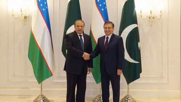 Президент Узбекистана Шавкат Мирзиёев встретился с Премьер-министром Пакистана Навазом Шарифом - Sputnik Узбекистан