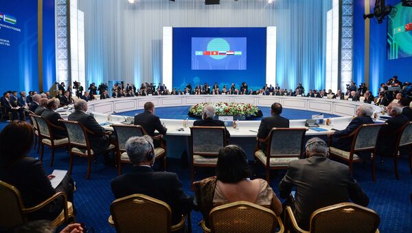 Заседание совета глав государств - членов Шанхайской организации сотрудничества (ШОС) в расширенном составе - Sputnik Ўзбекистон