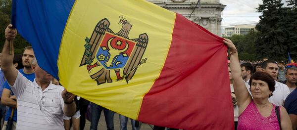 Акции протеста в Кишиневе Акции протеста в Кишиневе - Sputnik Узбекистан