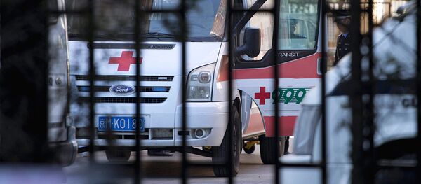 Mashina skoroy pomoshi v Kitae - Sputnik O‘zbekiston