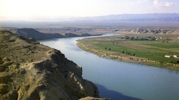 Река Сырдарья в районе города Ленинабада - Sputnik Узбекистан