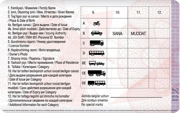 Водительское удостверение - ID карта - Sputnik Ўзбекистон