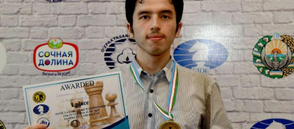 Победитель Зонального чемпионата стран Центральной Азии Жахонгир Вахидов - Sputnik Узбекистан