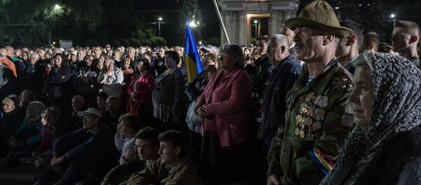 Акции протеста в Кишиневе Акции протеста в Кишиневе - Sputnik Узбекистан