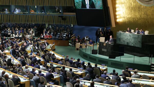 Выступление президента РФ Владимира Путина на Генассамблее ООН - Sputnik Узбекистан