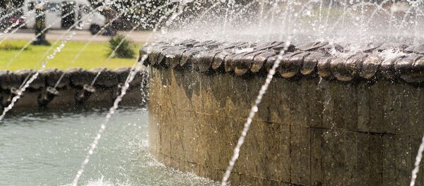 Fontan v gorode Xudjand, arxivnoe foto - Sputnik O‘zbekiston