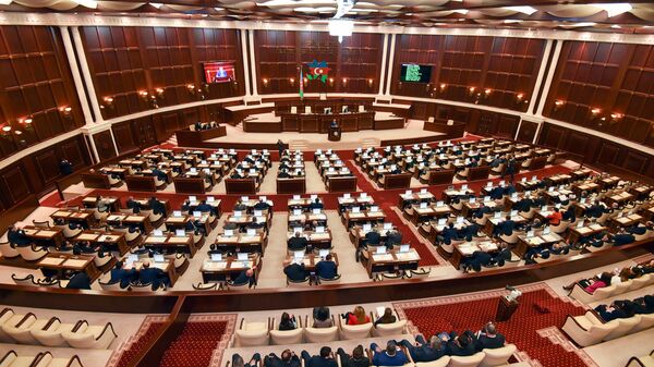 Zasedanie parlamenta Azerbaydjana, foto iz arxiva - Sputnik O‘zbekiston