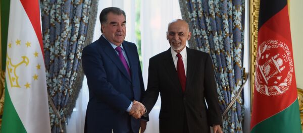 Рахмон Эмомали и президент Афганистана Рахмон Эмомали и президент Афганистана - Sputnik Узбекистан