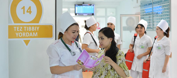 Семейная поликлиника №47 Шайхантаурского района Семейная поликлиника №47 Шайхантаурского района - Sputnik Ўзбекистон