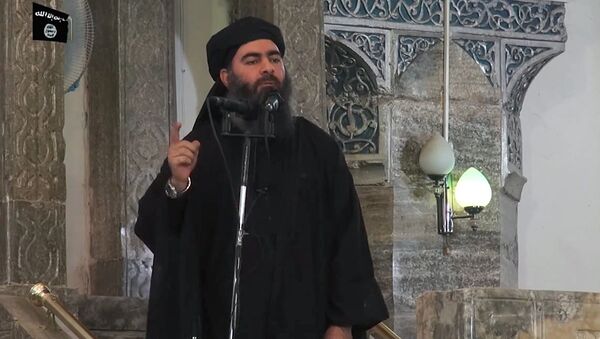 Lider Islamskogo gosudarstva (IG, zapreщena v RF) Abu Bakra al-Bagdadi - Sputnik Oʻzbekiston