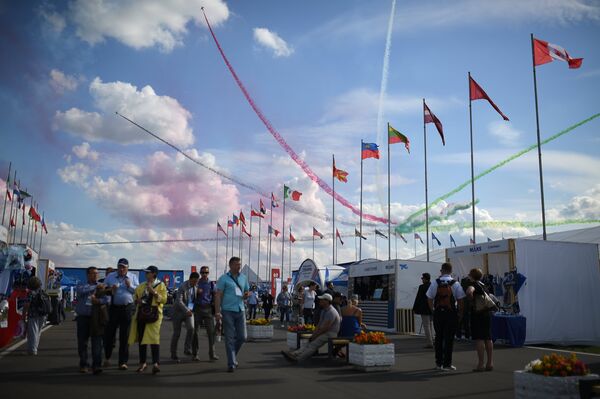 Международный авиационно-космический салон МАКС-2017. День третий Международный авиационно-космический салон МАКС-2017. День третий - Sputnik Узбекистан