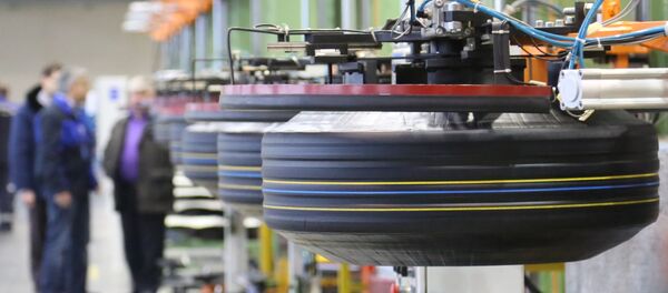 Производство грузовых шин Производство грузовых шин - Sputnik Узбекистан