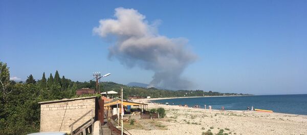 Фото взрыва в Приморском районе Фото взрыва в Приморском районе - Sputnik Узбекистан