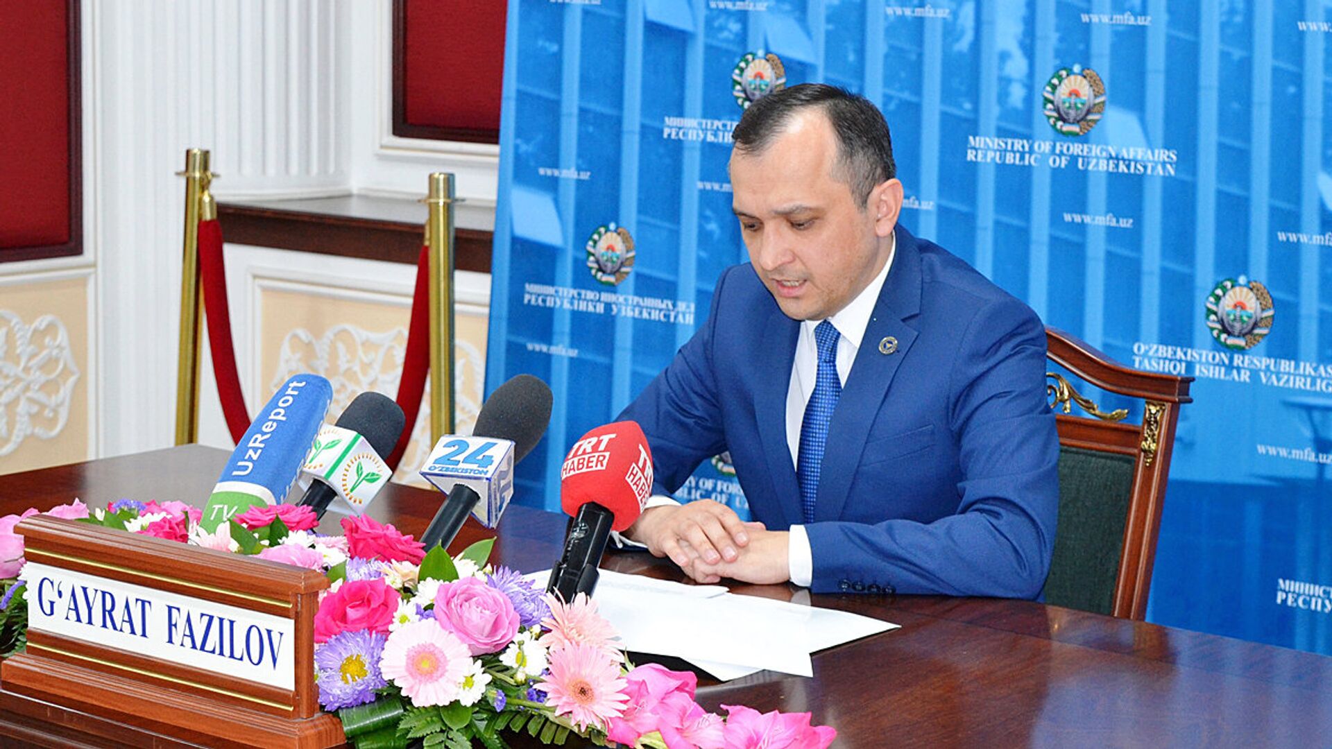 Zamestitel ministra inostrannыx del Respubliki Uzbekistan Gayrat Fazilov - Sputnik Oʻzbekiston, 1920, 08.04.2021