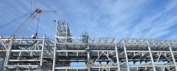 Строительство завода - Sputnik Узбекистан