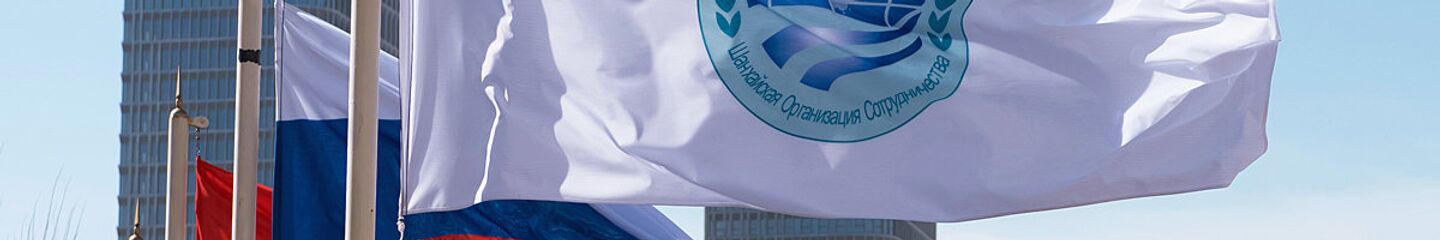 Флаг Шанхайской организации сотрудничества и флаги стран участниц ШОС - Sputnik Узбекистан