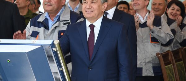 Шавкат Мирзиёев провел церемонию открытия медного рудника - Sputnik Узбекистан