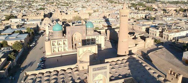 Съемка достопримечательностей Бухары с высоты птичьего полета Съемка достопримечательностей Бухары с высоты птичьего полета - Sputnik Ўзбекистон